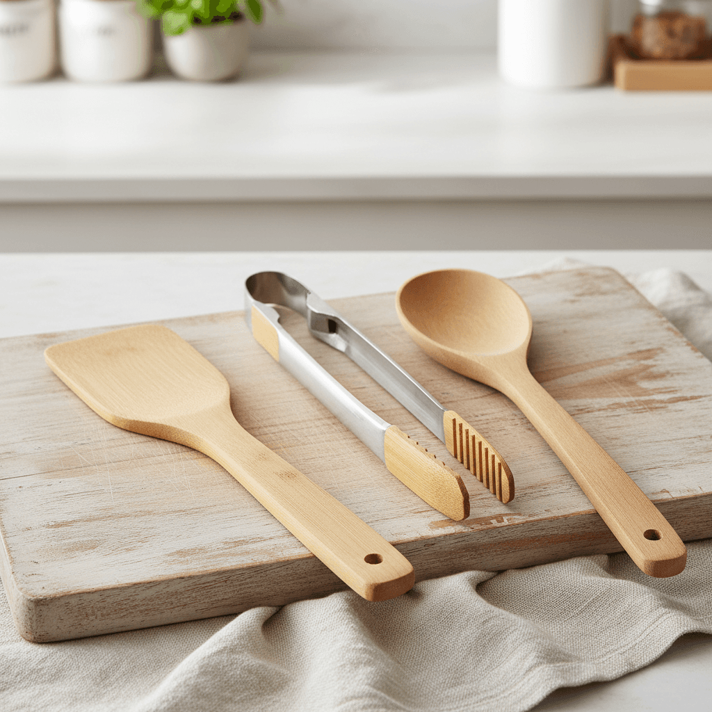 Bamboo kitchen utensils