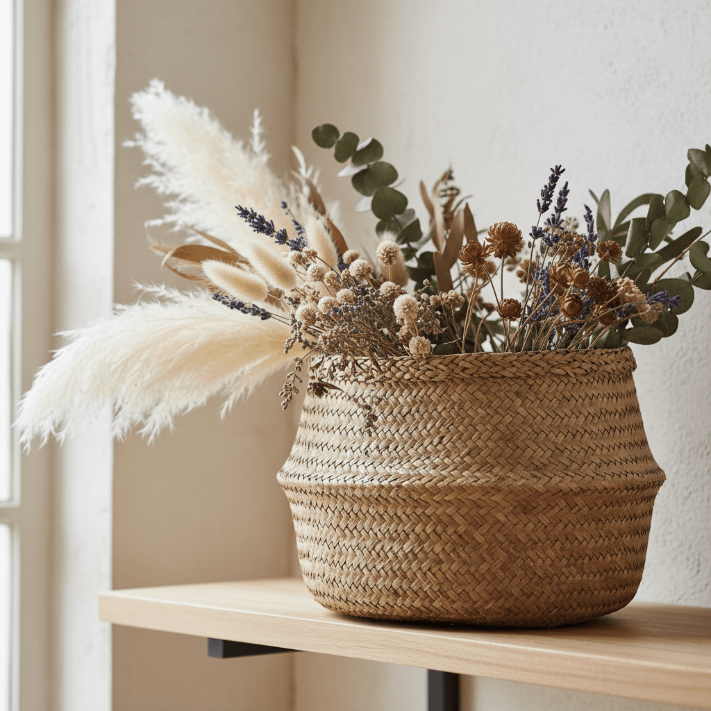 Bamboo storage basket